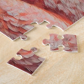 Gepensioneerde Flamingo op het strand met Pet & Zo Legpuzzel (Zijkant)