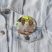 Gepensioneerde foto toevoegen Aanpassen Ronde Button 7,6 Cm (In situ)