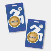 Gepensioneerde gehandicapte badge (Voor- en achterkant)