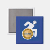 Gepensioneerde gehandicapte magneet (Voorkant / Achterkant)