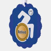 Gepensioneerde gehandicapte ornament kaart (Links)