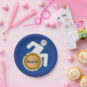 Gepensioneerde gehandicapte papieren bordje (Feest)