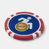 Gepensioneerde gehandicapte poker chips (Enkel)