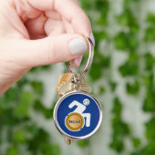 Gepensioneerde gehandicapte sleutelhanger (Hand)
