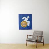 Gepensioneerde gehandicapte wandkleed (In situ)