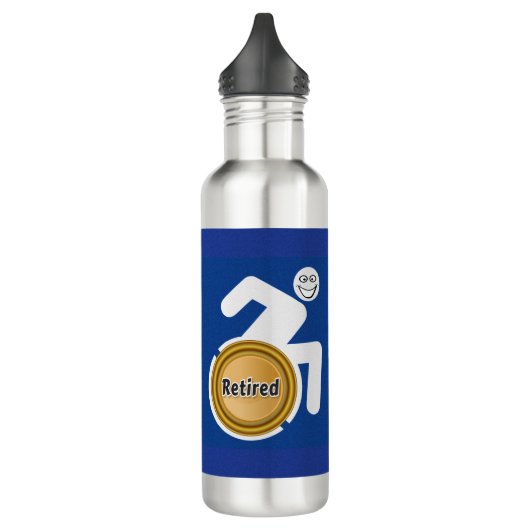 Gepensioneerde gehandicapte waterfles  (Links)