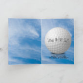 gepensioneerde golf- en tasje met gras kaart (Binnen)