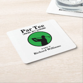 Gepensioneerde golfspeler Swinging in pensioen Kartonnen Onderzetters