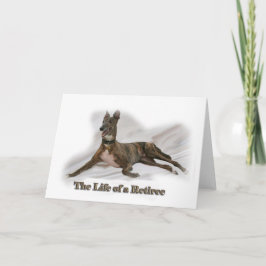 Gepensioneerde Greyhound-Kaart Kaart