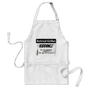 Gepensioneerde Grillaar Ik Zal Altijd Grillmaster Standaard Schort