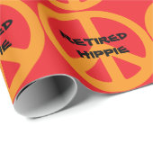 Gepensioneerde Hippie Cadeaupapier (Rol Hoek)
