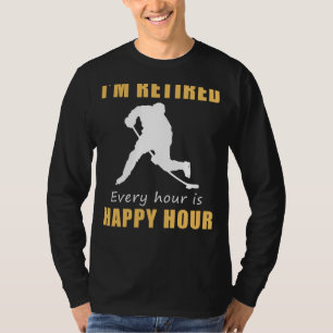 Gepensioneerde Hockey Fans Happy Hour T-shirt - Pu