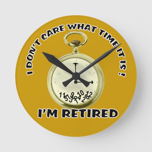 Gepensioneerde horlogebuurde wandklok (Voorkant)