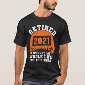 Gepensioneerde Humor Halloween Vintage Re 2021 Pen T-shirt