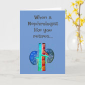 Gepensioneerde humoristische nefroloog kaart (Gele Bloem)