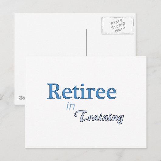 Gepensioneerde in Opleiding Briefkaart (Voorkant / Achterkant)