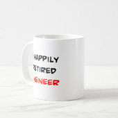 gepensioneerde ingenieur2 koffie mok (Voorkant links)