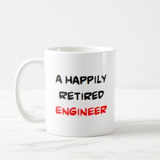 gepensioneerde ingenieur2 koffie mok (Links)