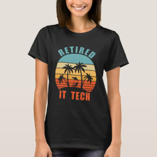 Gepensioneerde IT Tech Computer Geek Happy Retirem T-shirt