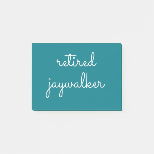 Gepensioneerde Jaywalker - Sober Gifts Mannen Vrou Post-it® Notes (Voorkant)