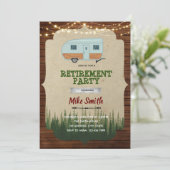  gepensioneerde kampeerpartij kaart (Staand voorkant)