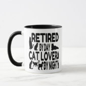 Gepensioneerde kattenliefhebber mok (Links)