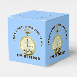 Gepensioneerde klok Humoristisch Bedankdoosjes