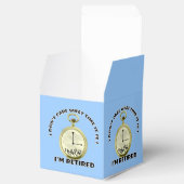 Gepensioneerde klok Humoristisch Bedankdoosjes (Geopend)