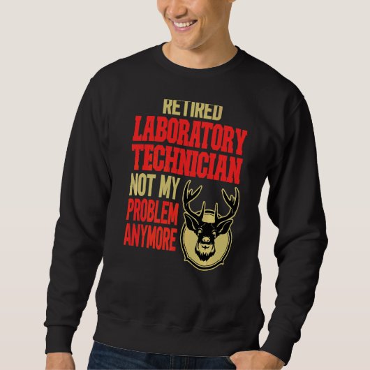 Gepensioneerde laboratoriumtechnicus Deer Hunting Trui (Voorkant)