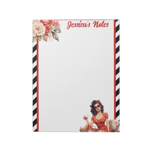 Gepensioneerde Legend Pinup Notitieblok (Linkerzijde)