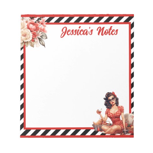 Gepensioneerde Legend Pinup Notitieblok (Voorkant)