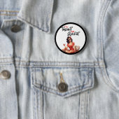 Gepensioneerde Legend Pinup Pensioen Partij Ronde Button 5,7 Cm (In situ)