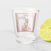 Gepensioneerde Legend Pinup Pensioen Partij Shot Glas (Achterkant)