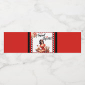 Gepensioneerde Legend Pinup Pensioen Partij Waterfles Etiket (Enkel label)