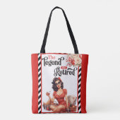 Gepensioneerde Legend Pinup Tote Bag (Achterkant)