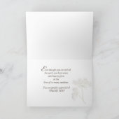 Gepensioneerde leraar Dank u Wildflower Bedankkaart (Binnen)