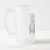 Gepensioneerde leraar "Faux Classroom" Artikelgesc Matglas Bierpul (Links)