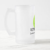 Gepensioneerde leraar groene gelukkige dans" Gifte Matglas Bierpul (Links)