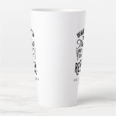 Gepensioneerde leraar Hoofd school Aangepast pensi Latte Mok (Voorkant)