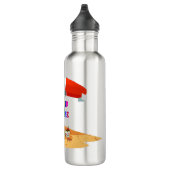 Gepensioneerde leraar, kleurrijk ontwerp waterfles  (Rechts)