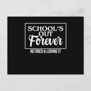 Gepensioneerde leraar-leraar-leraar-docent-docent- uitnodiging briefkaart