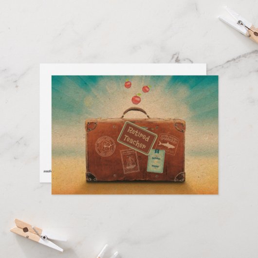 Gepensioneerde Leraar, Meer Tijd om te Reizen, Kaart (Voorkant / Achterkant in situ)