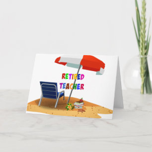 Gepensioneerde leraar... tijd om te ontspannen... kaart