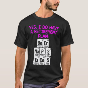 Gepensioneerde leraar wetenschappen Dienst Schoolp T-shirt