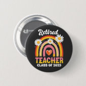 Gepensioneerde lerarenklas van 2025 Leraren Pensio Ronde Button 5,7 Cm (Voorkant /achterkant)