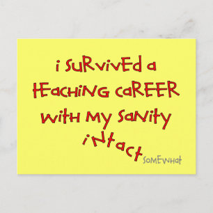 Gepensioneerde lesgeven, Hilarious Gezegden Briefkaart