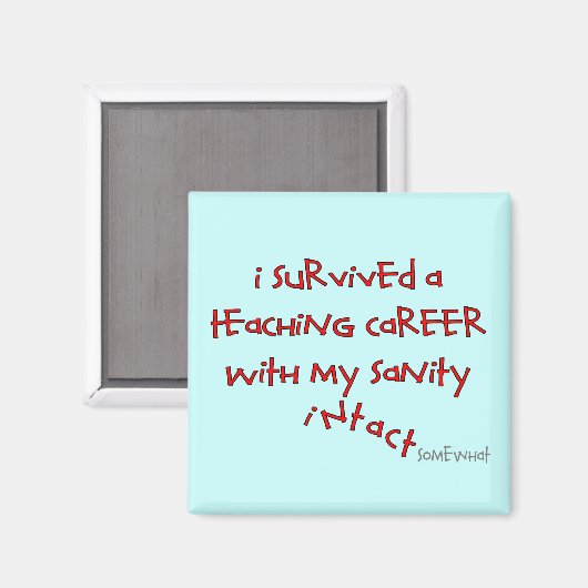 Gepensioneerde lesgeven, Hilarious Gezegden Magneet (Voorkant / Achterkant)