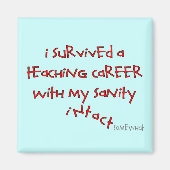 Gepensioneerde lesgeven, Hilarious Gezegden Magneet (Voorkant)