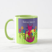 Gepensioneerde Librarian Cat Mok (Links)