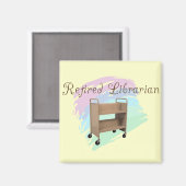 Gepensioneerde Librarian EMPTY CART Magneet (Voorkant / Achterkant)